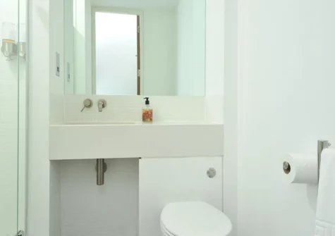 The bathroom at 15 Mills Bakery, Royal William Yard, Plymouth