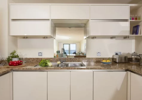 The kitchen at 15 The Sands, Carbis Bay