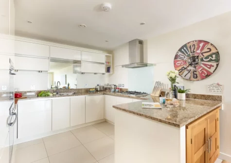 The kitchen at 15 The Sands, Carbis Bay