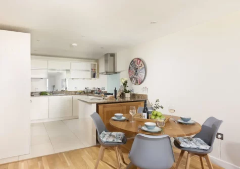 The dining area at 15 The Sands, Carbis Bay