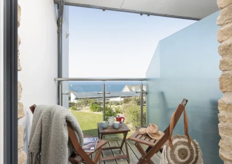 Bedroom #2 balcony at 15 The Sands, Carbis Bay