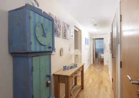 The hallway at 15 The Sands, Carbis Bay
