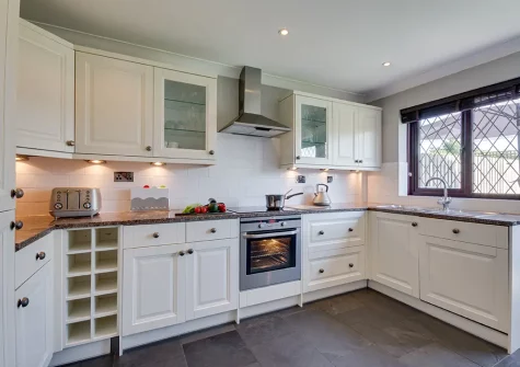 The kitchen at 18 Raleigh Close, Padstow