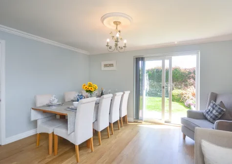 The dining room at 18 Raleigh Close, Padstow