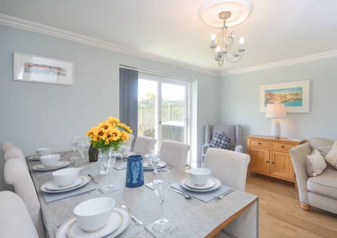 The dining room at 18 Raleigh Close, Padstow