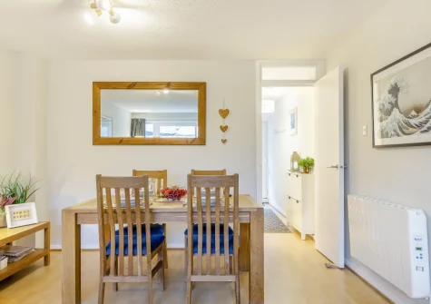 The dining area at 18 St Nicholas Court, St Ives