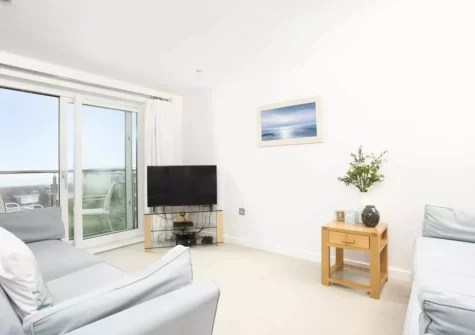 The living area at 18 The Sands, Carbis Bay