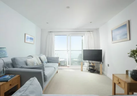 The living area at 18 The Sands, Carbis Bay