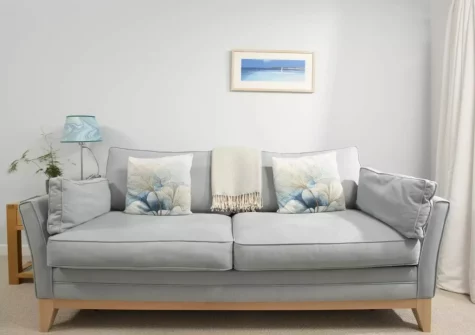 The living area at 18 The Sands, Carbis Bay