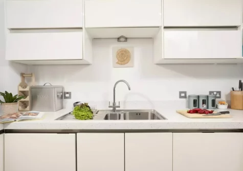 The kitchen at 18 The Sands, Carbis Bay