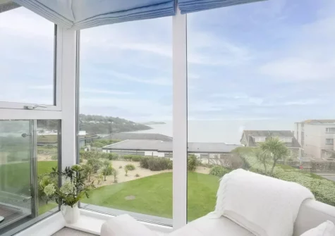 The view from bedroom #2 at 18 The Sands, Carbis Bay