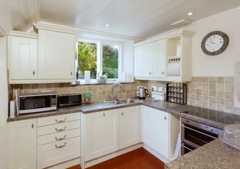 The kitchen at 2 Bittadon Cottages, Bittadon