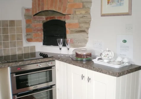 The kitchen at 2 Bittadon Cottages, Bittadon