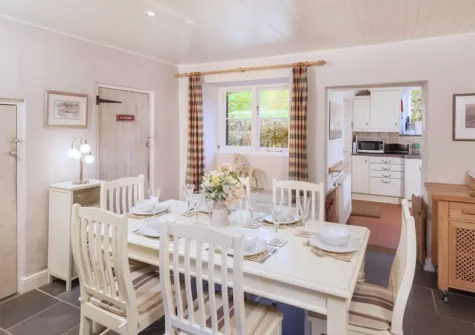 The dining room at 2 Bittadon Cottages, Bittadon