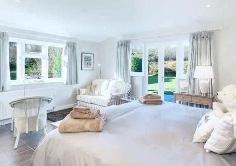 Bedroom #1 at 2 Bittadon Cottages, Bittadon