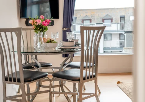 The dining area at 2 Clearwater, St Ives