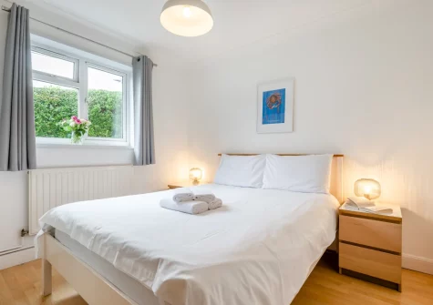 The bedroom at 2 Clearwater, St Ives