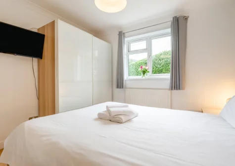 The bedroom at 2 Clearwater, St Ives