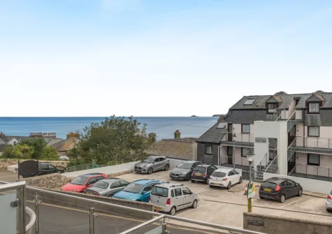 The view from the patio balcony & alfreso dining area at 2 Clearwater, St Ives