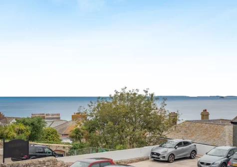 The view from the patio balcony & alfreso dining area at 2 Clearwater, St Ives