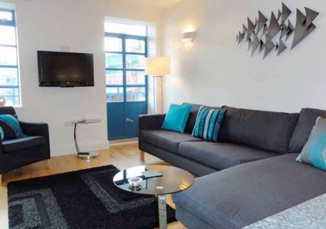 The living area @ 2 Queens Quay, Torquay