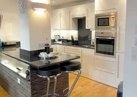 The stylish kitchen @ 2 Queens Quay, Torquay