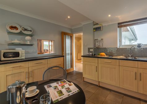 The kitchen at 2 Silvershell View, Port Isaac