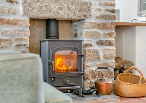 The living room at 2 The Chapel, Rinsey