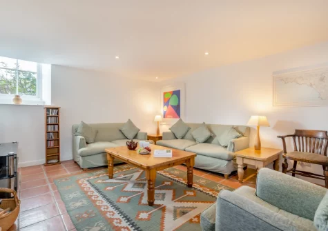 The living room at 2 The Chapel, Rinsey