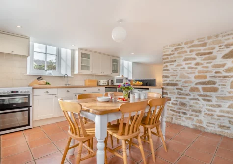 The kitchen & dining area at 2 The Chapel, Rinsey