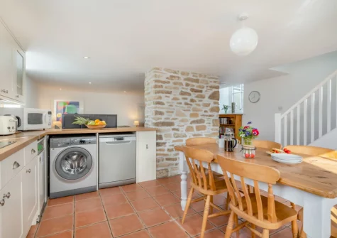 The kitchen & dining area at 2 The Chapel, Rinsey