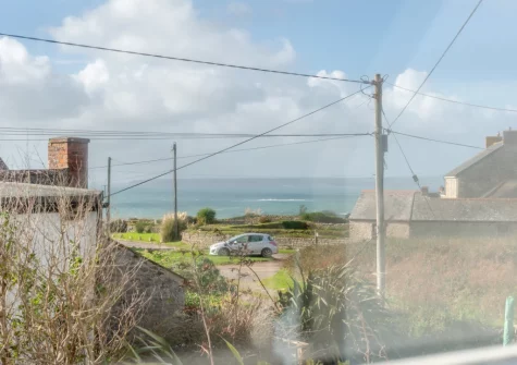 The view from bedroom #1 at 2 The Chapel, Rinsey