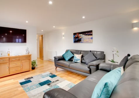 The living area at 2 The Sail Loft, Dartmouth