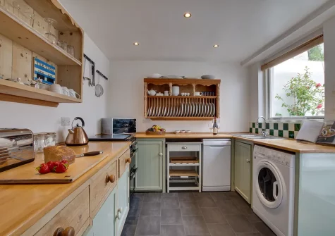 The kitchen at 21 Trenwith Place, St Ives