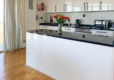The kitchen at 22 Horizon View, Westward Ho!