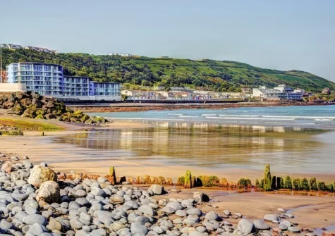 Westward Ho! is a popular family beach, made up of a three-kilometre long sandy beach backed by a pebble ridge