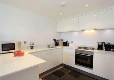 The kitchen @ 23 Ocean Gate, Newquay