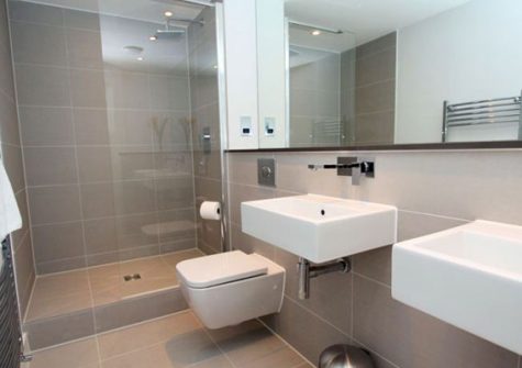 The en-suite to bedroom #1 @ 23 Ocean Gate, Newquay