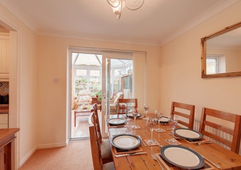 The dining area @ 24 Steed Close, Paignton