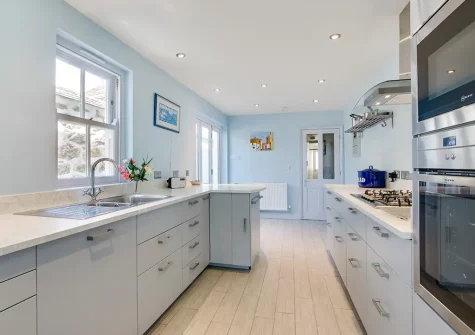 The kitchen at 26 Chapel Street, Penzance