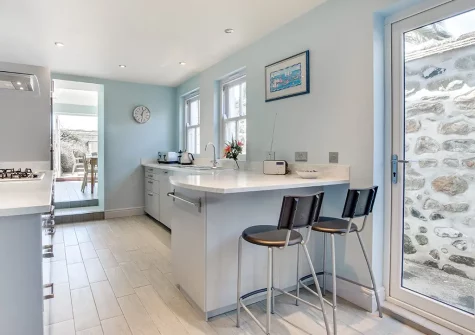 The kitchen at 26 Chapel Street, Penzance