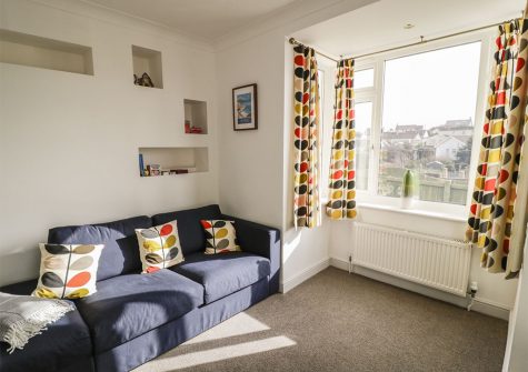 The living area at 27 Berries Avenue, Bude