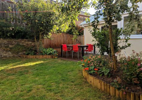 The garden at 27 Berries Avenue, Bude