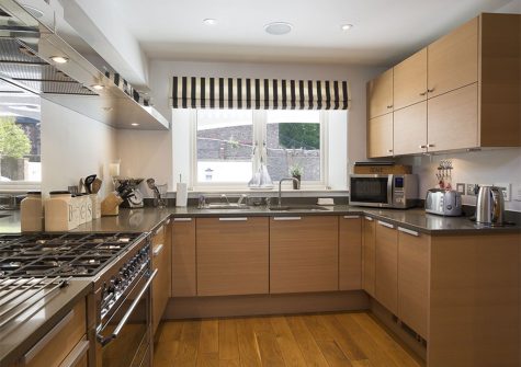 The kitchen at 28 Dart Marina, Dartmouth