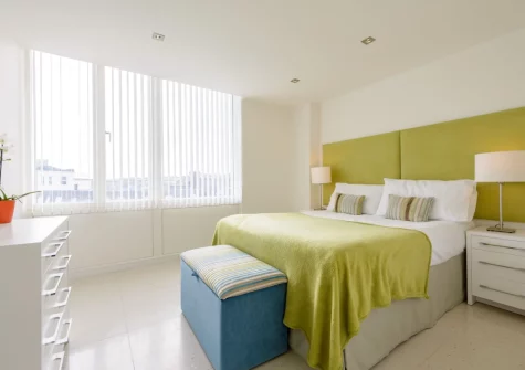 The bedroom at 28 Rocklands, Newquay