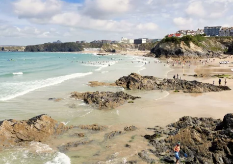 Towan Beach is just one of many beautful beaches you'll find in Newquay