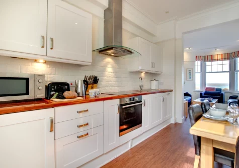 The kitchen at 2A Clodgy View, St Ives