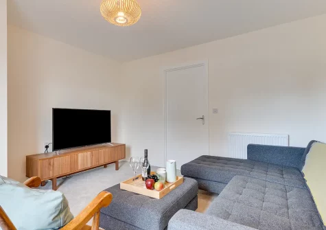 The living area at 3 Boathouse Terrace, St Eval