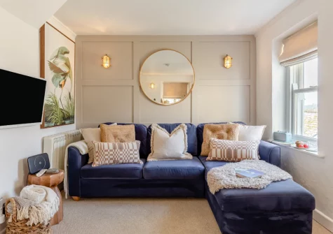 The living area at 3 Copper Kettle, St Ives