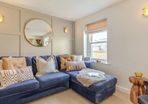 The living area at 3 Copper Kettle, St Ives
